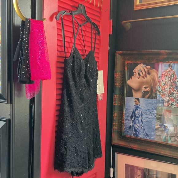 NWT RACHEL ALLAN SIZE 12 LACE/RHINESTONE JUMPER - Picture 5 of 16